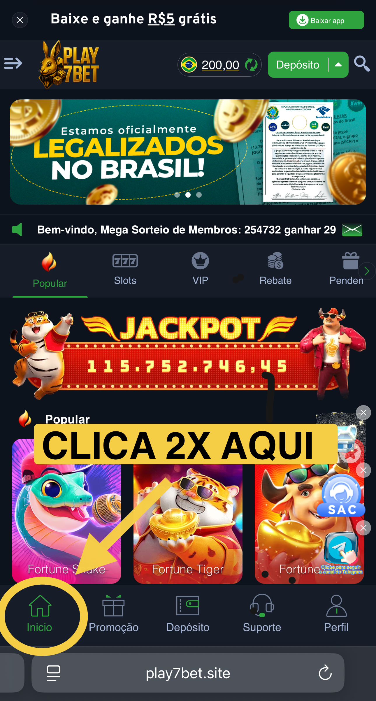 Etapa 02 — Clique 2x no início